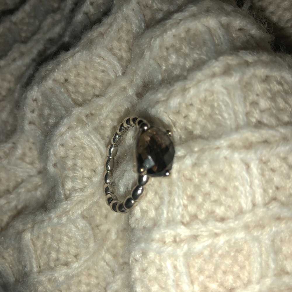Smoky Quartz Pandora Ring